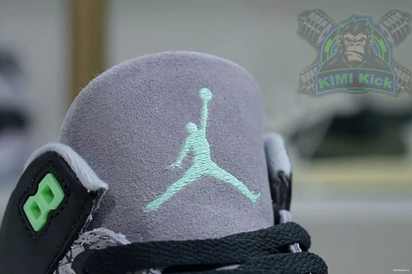 Kimikick Jordan Air 3 Green Glow 0514